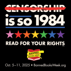 Banned Books Week Logo 2025 - black